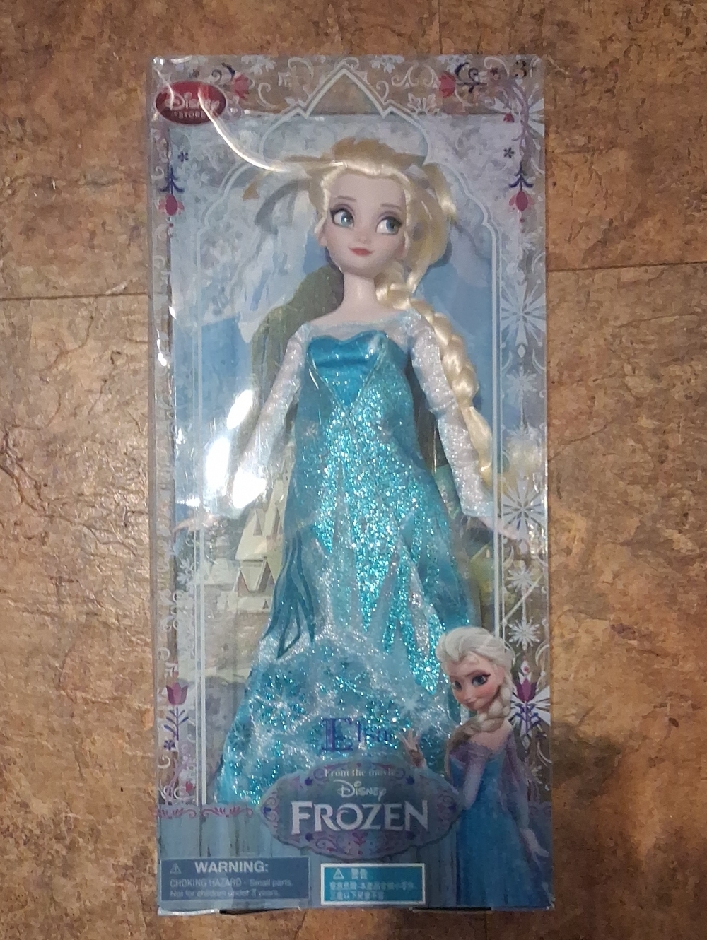 Disney Elsa Sparkle Teal Blue Gown Doll